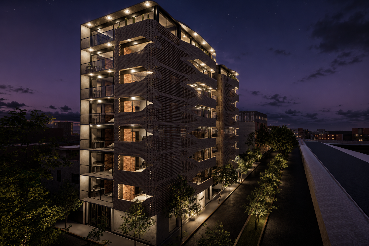 Conjunto · vista nocturna