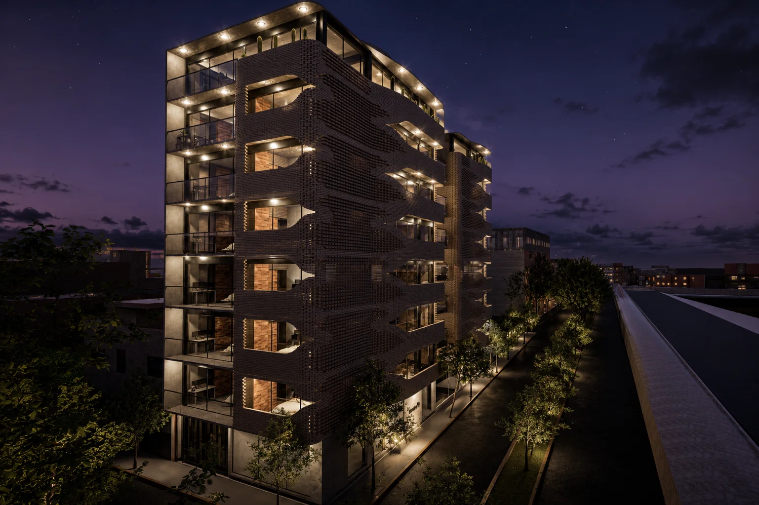 Conjunto · vista nocturna