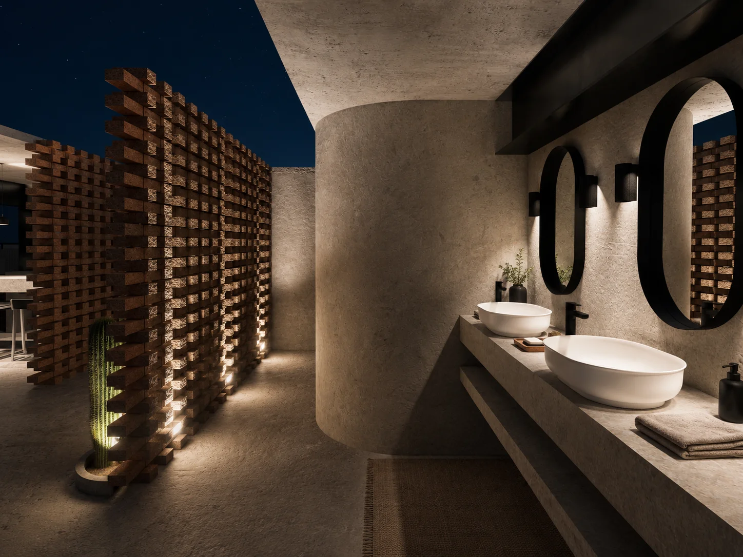 Rooftop · sala, barra y asador