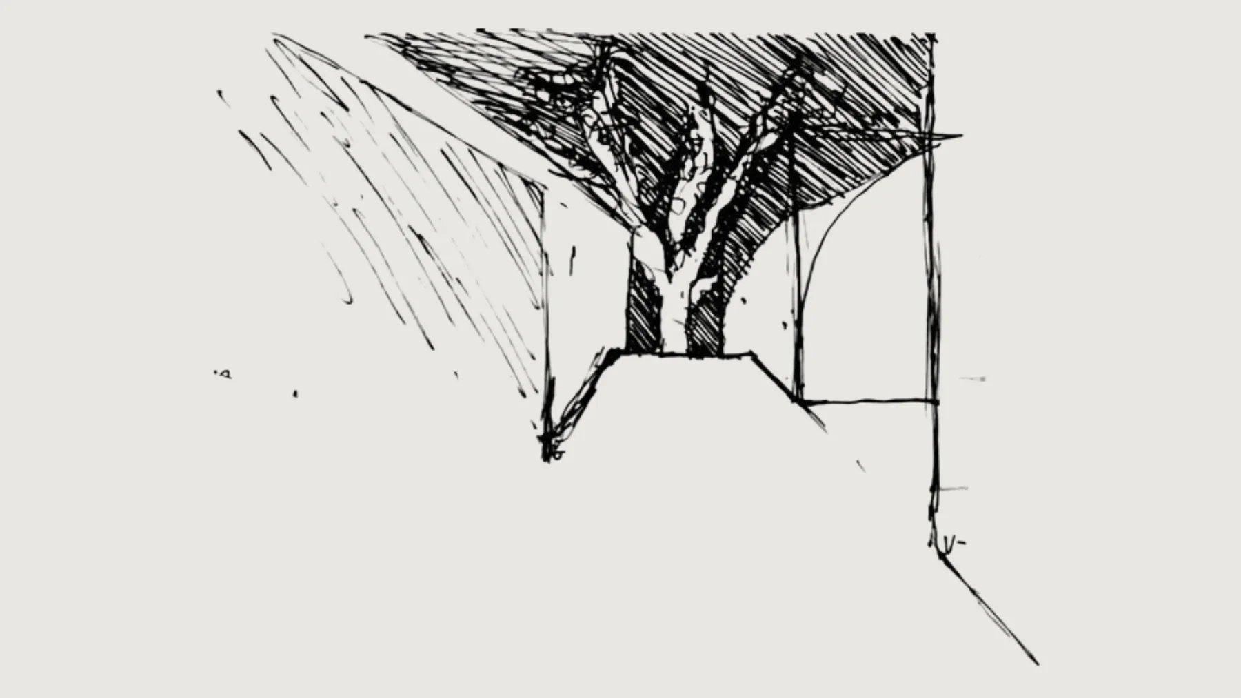 Perspectiva interior · luz y sombra