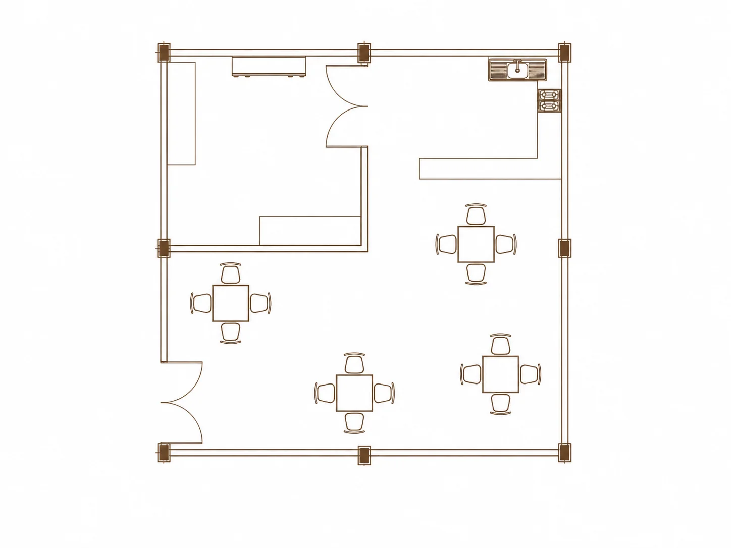 Planta arquitectónica · Cooperativa
