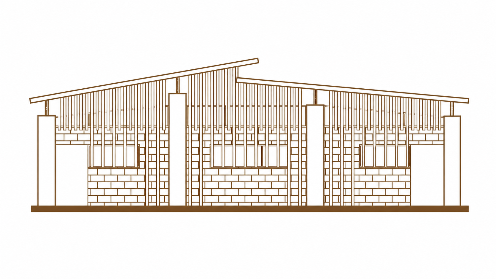Fachada · Oficina y Biblioteca