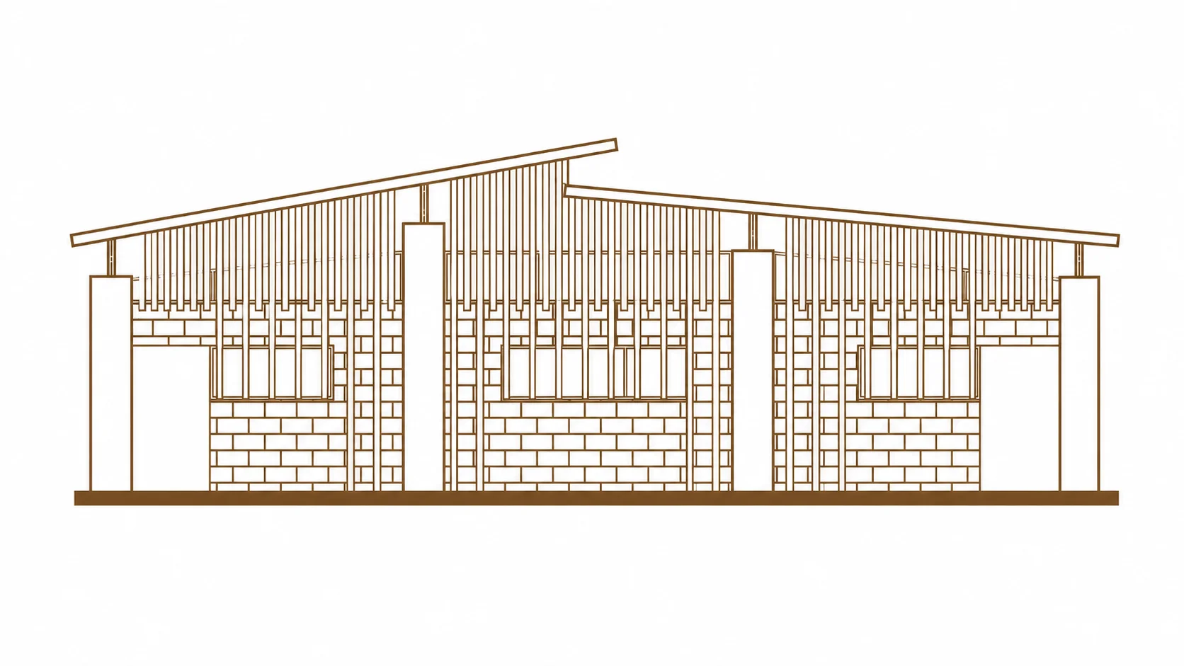 Fachada · Oficina y Biblioteca